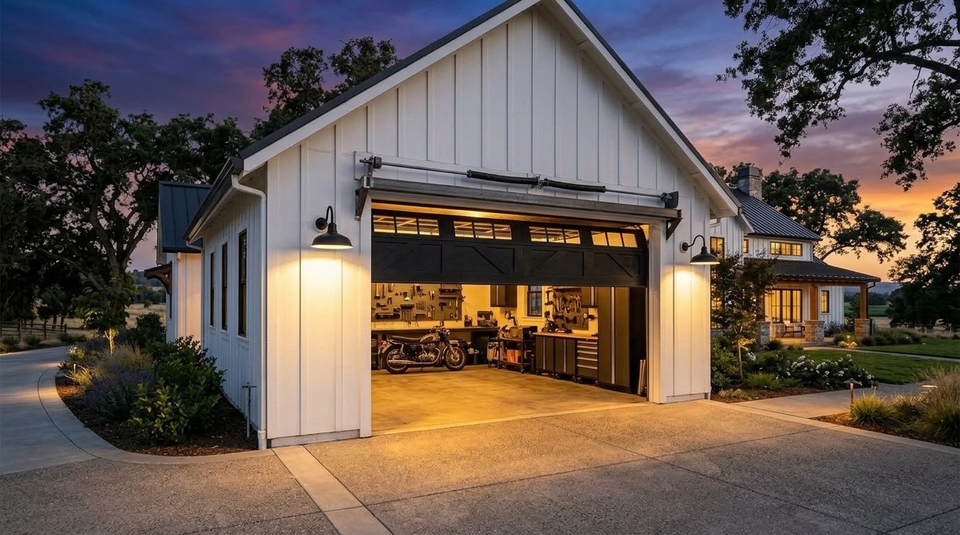 Fatima Garage Door Expert Overhead Garage Door Gliding Open in Marion, TX